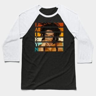 Retro Text Color of L.A.U.R.Y.N Baseball T-Shirt